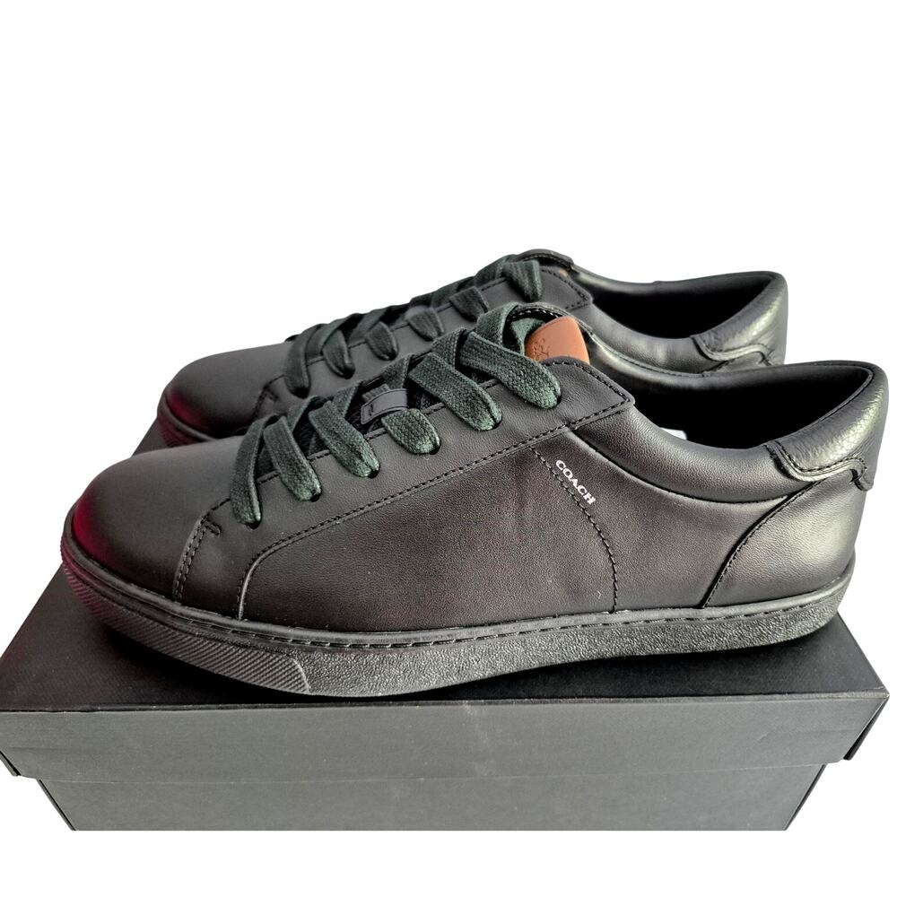 Coach Men C126 Sneakers US 10D Black Leather - Picture 3 of 8